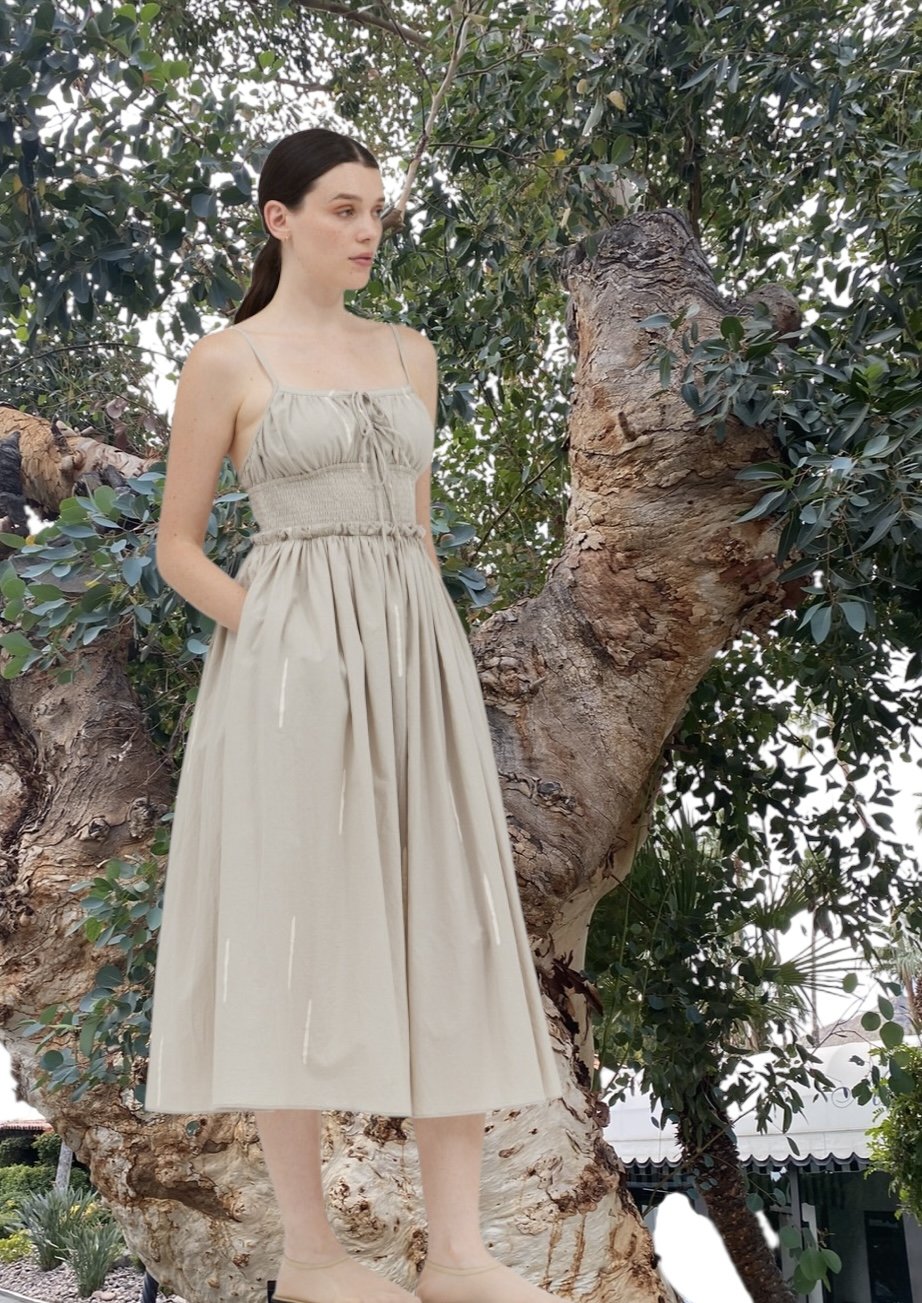 Colette Low Back Midi Dress