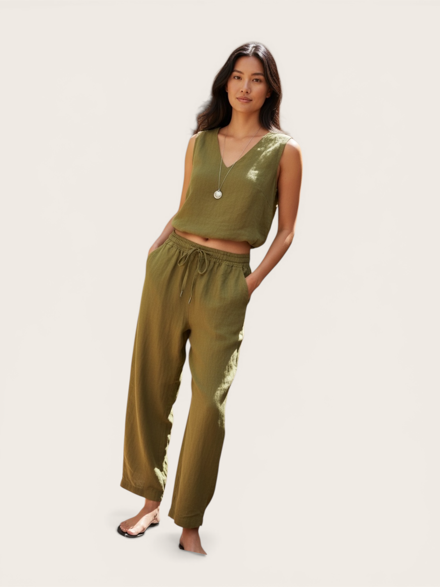 Acid Green Pull-On Pants