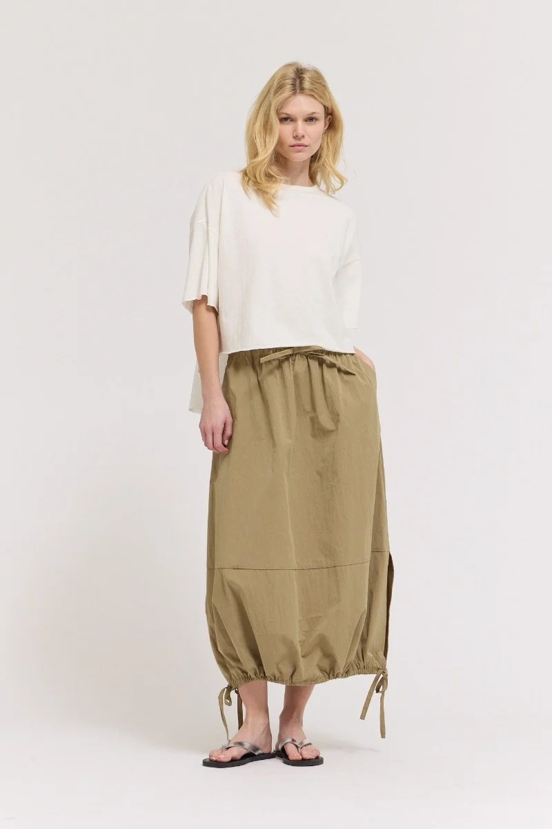 Drawstring Hem Skirt