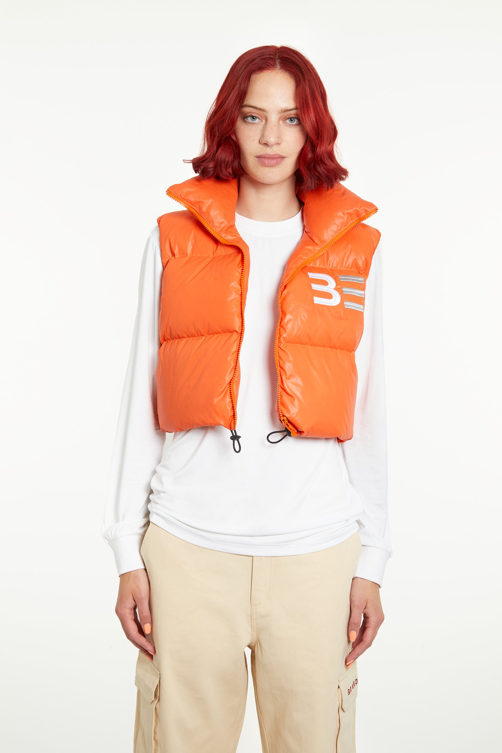 Mandarin Gilet (Cropped)