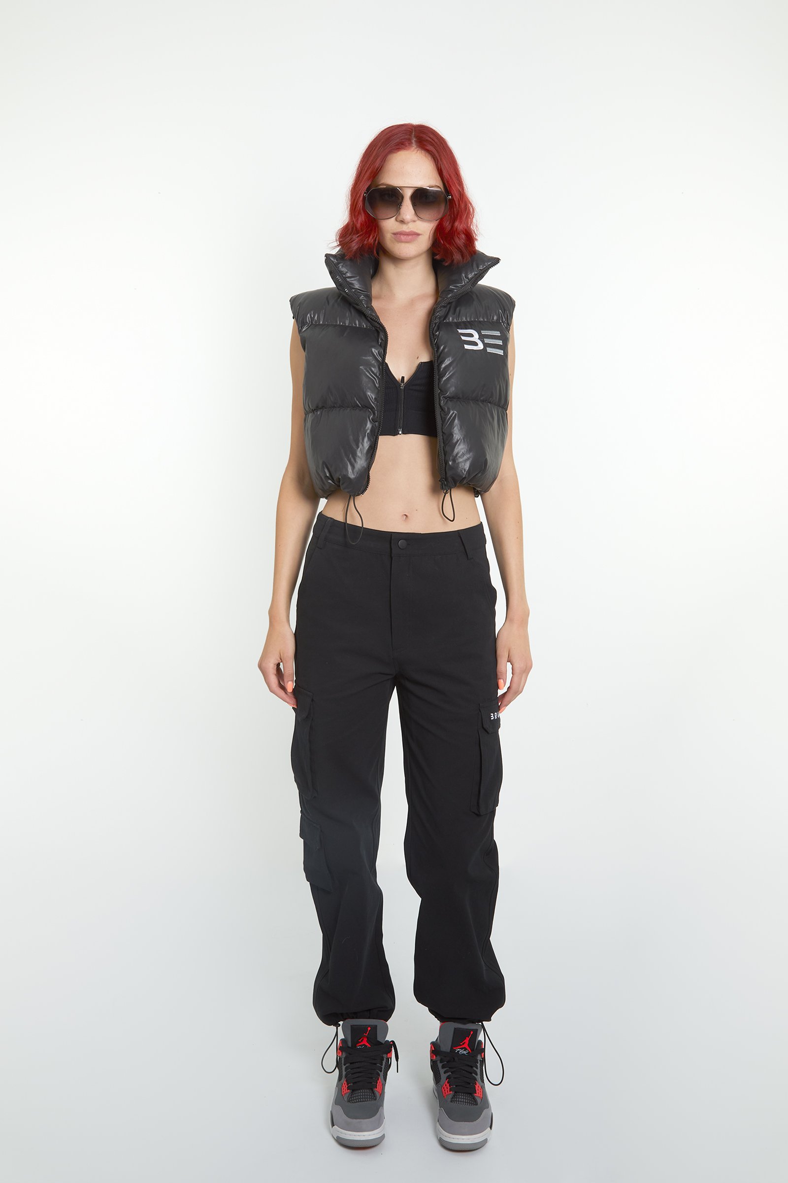 Black Gilet (Cropped)
