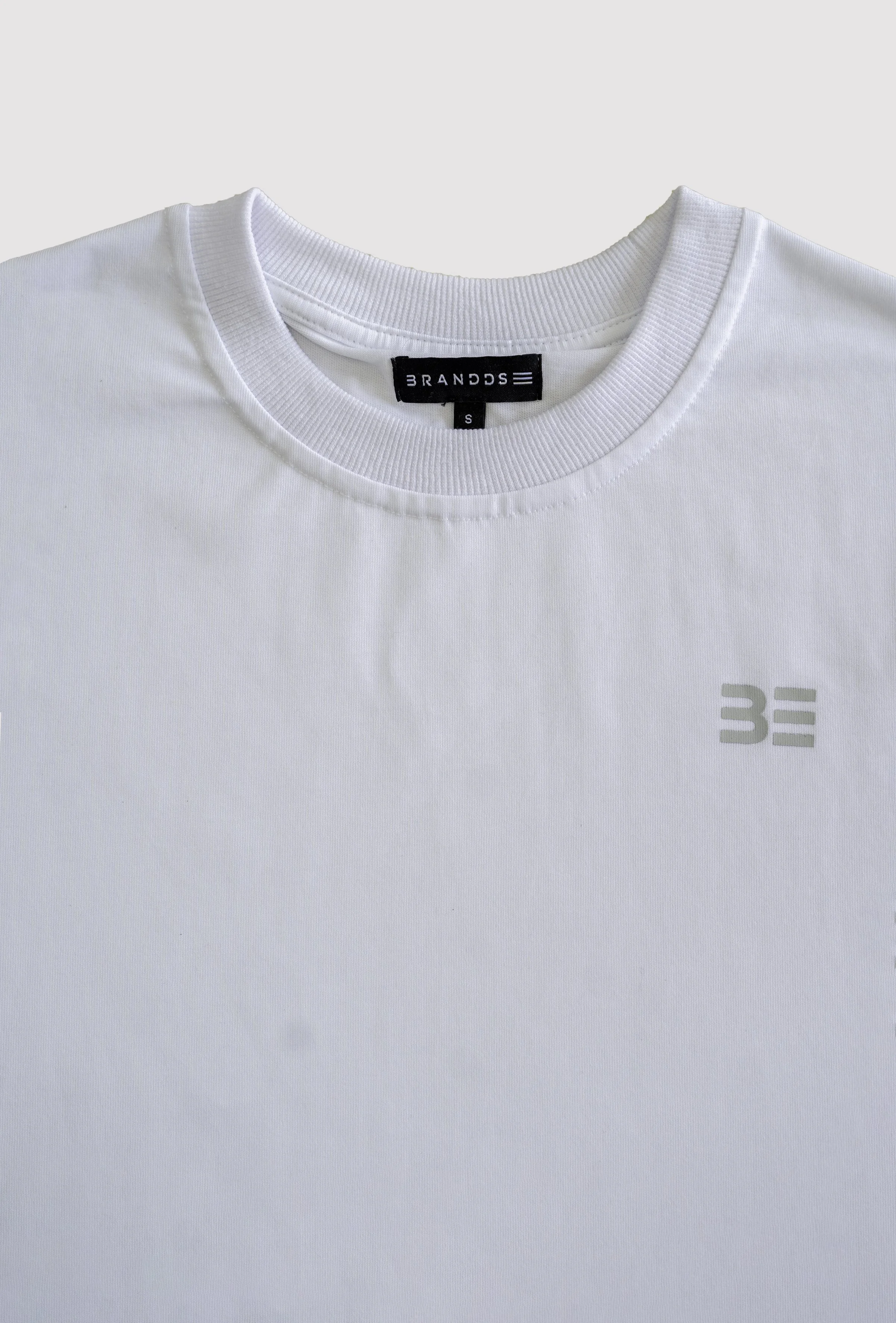 FEMALE CROPPED OVERSIZED TEE (WHITE)