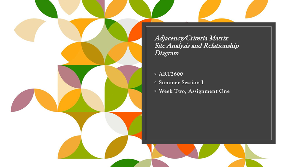Adjacency/Criteria Matrix, Relationship Diagrams