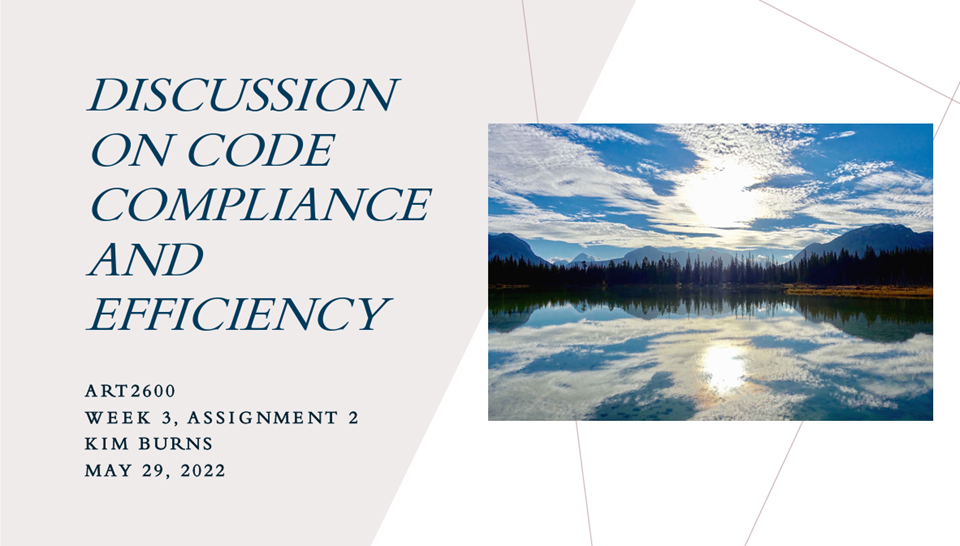 Code Compliance and Efficiency