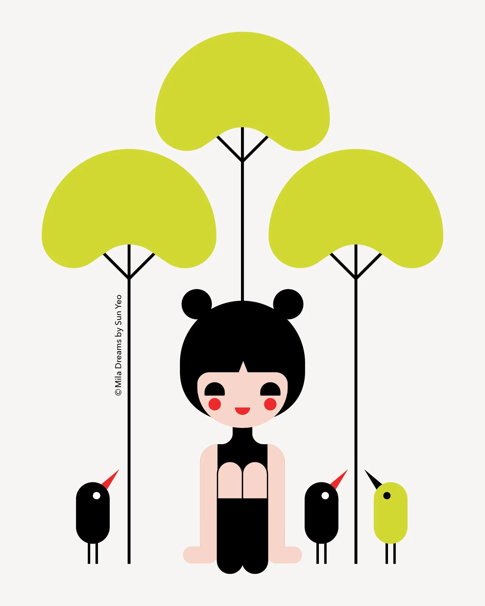 MD-NA040 - Singing With Yellow Bird