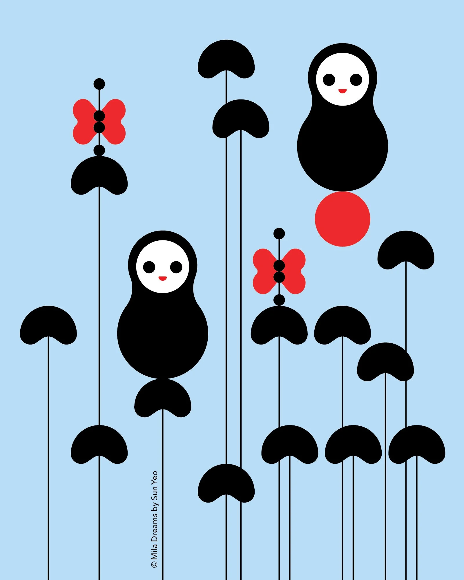 MD-EV019 - Blue Field Butterfly