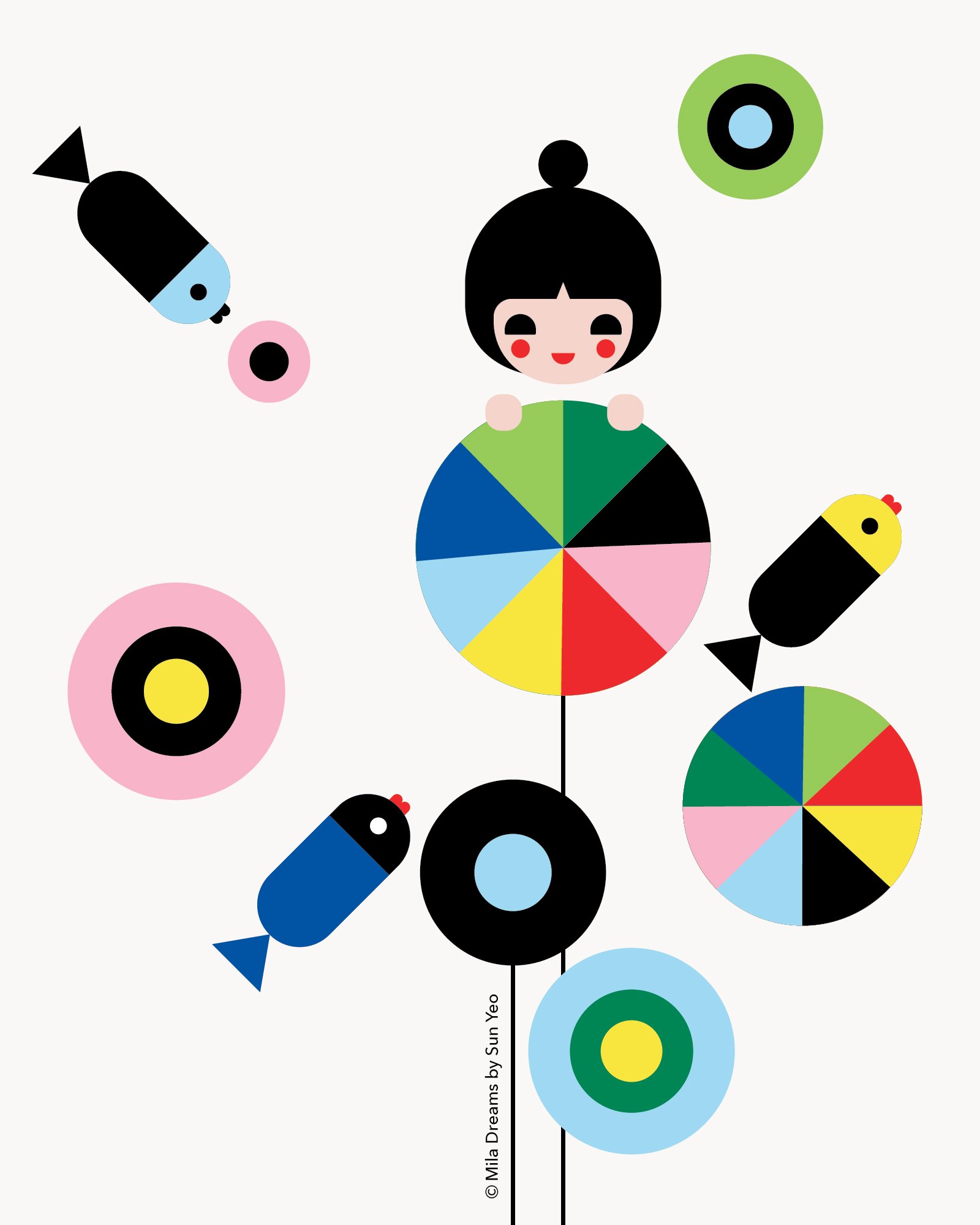 MD-NA031 - Girl in the Fish Pond