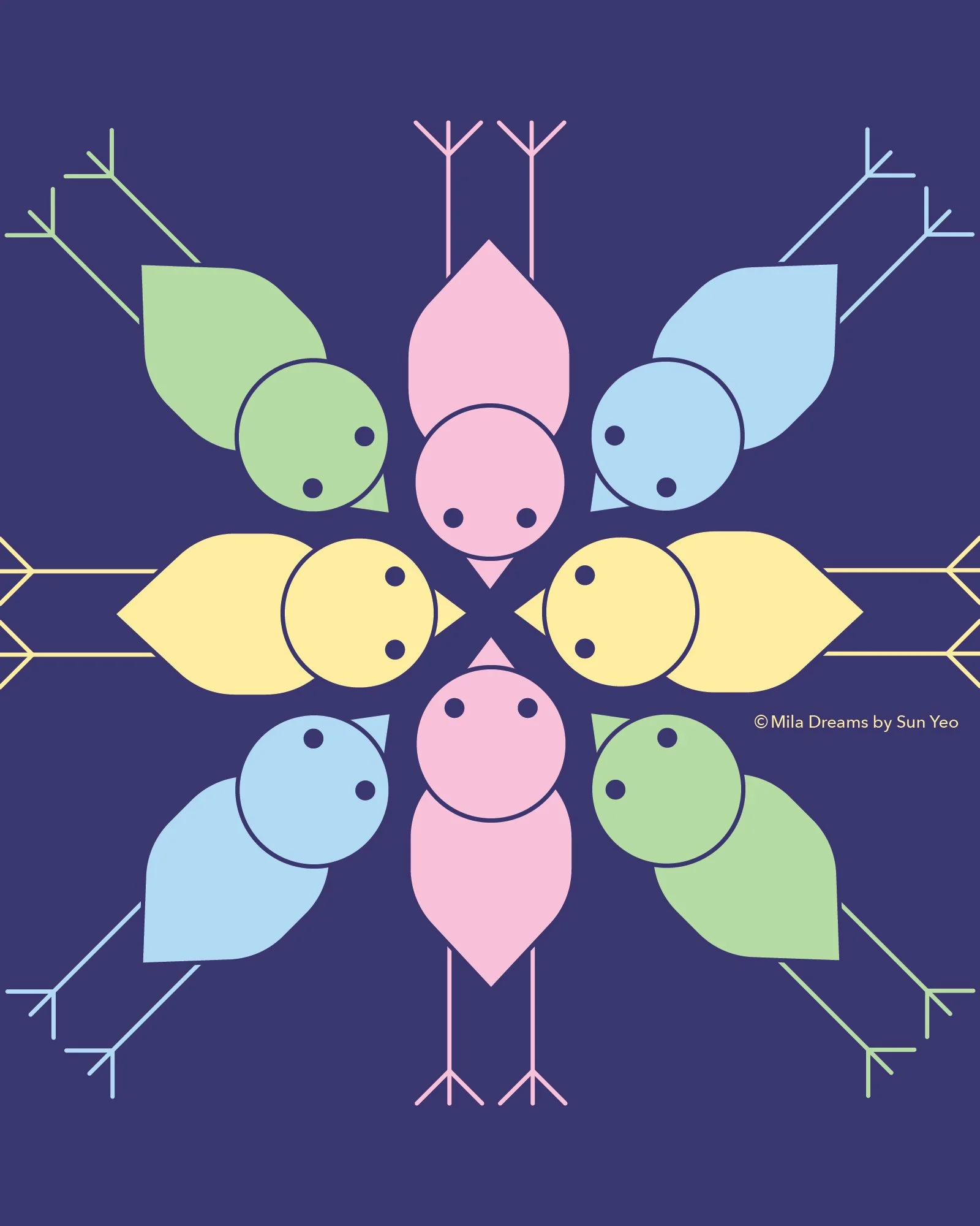 MD-NA026 - Circle of Birds