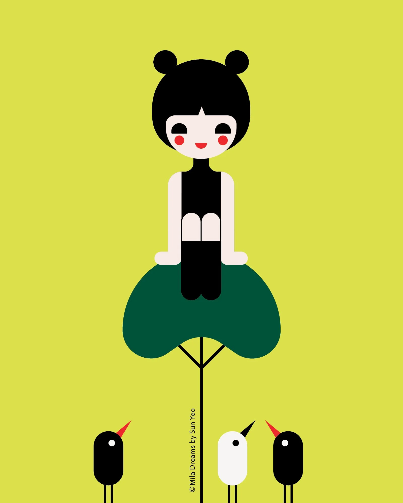 MD-NA037 - Over The Tree - Yellow