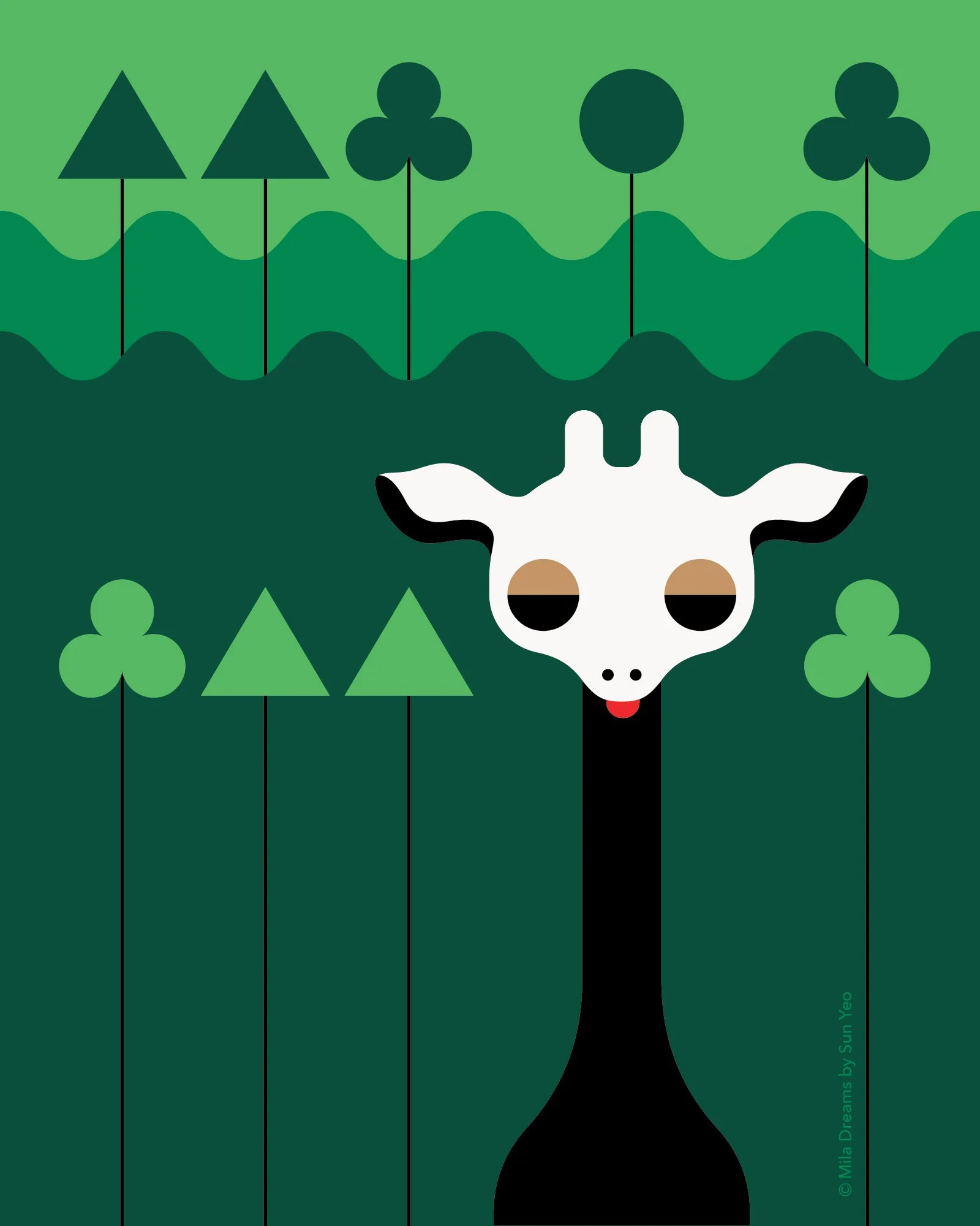 MD-NA046 - Giraffe in The Forest