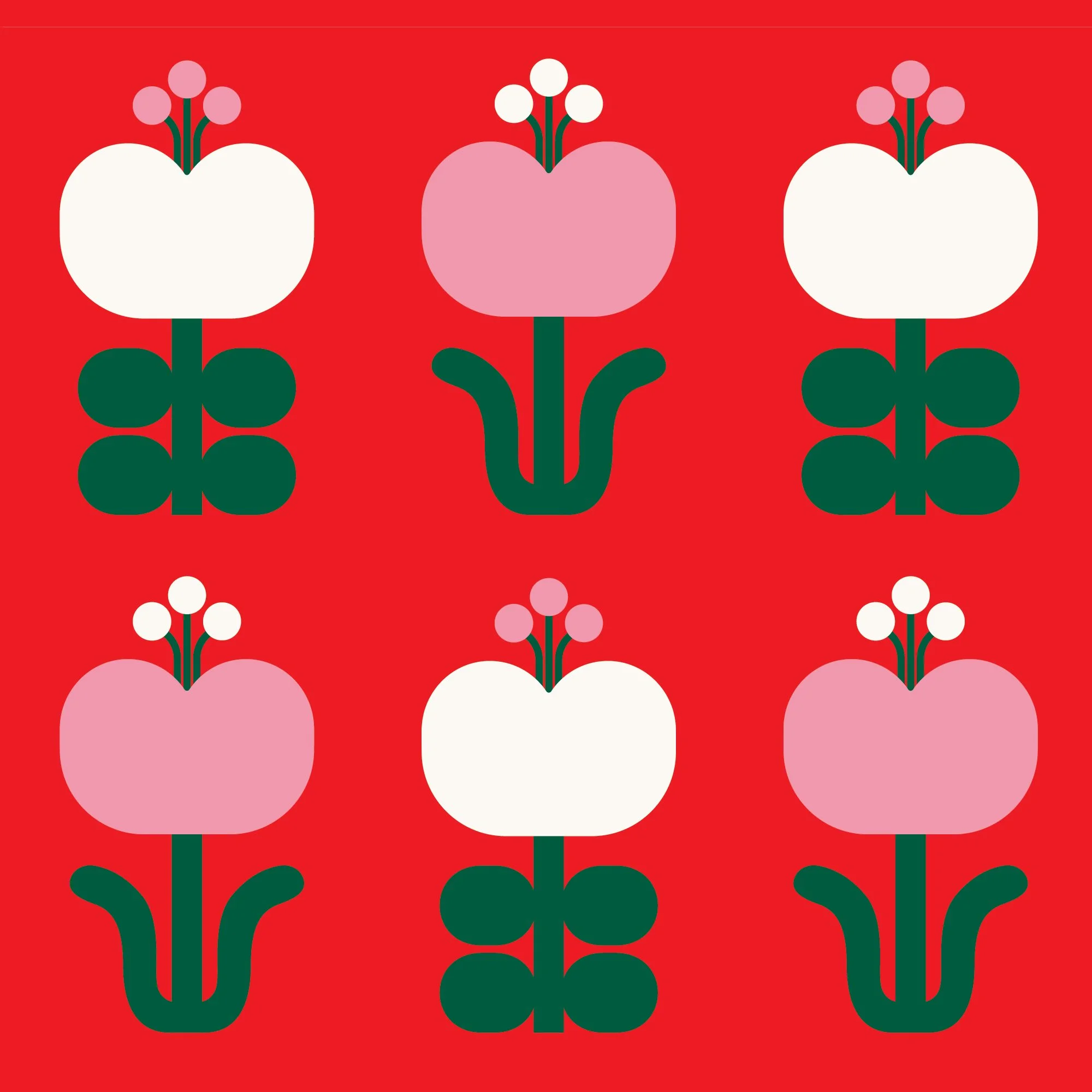 MD-PA151 - Sisters Pattern - Red