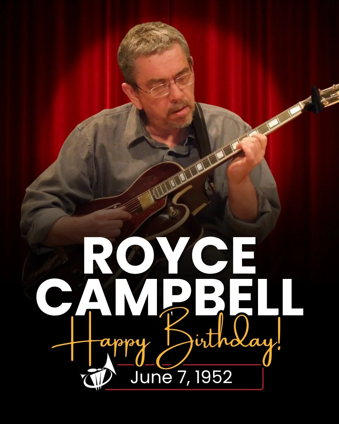 Happy birthday, Royce Campbell! 🎸✨

Indiana&rsquo;s own Royce Campbell shaped the sound of jazz by taking his local roots to the global stage. The world-class guitarist toured with R&amp;B legend Marvin Gaye, spent 19 years playing for iconic compos