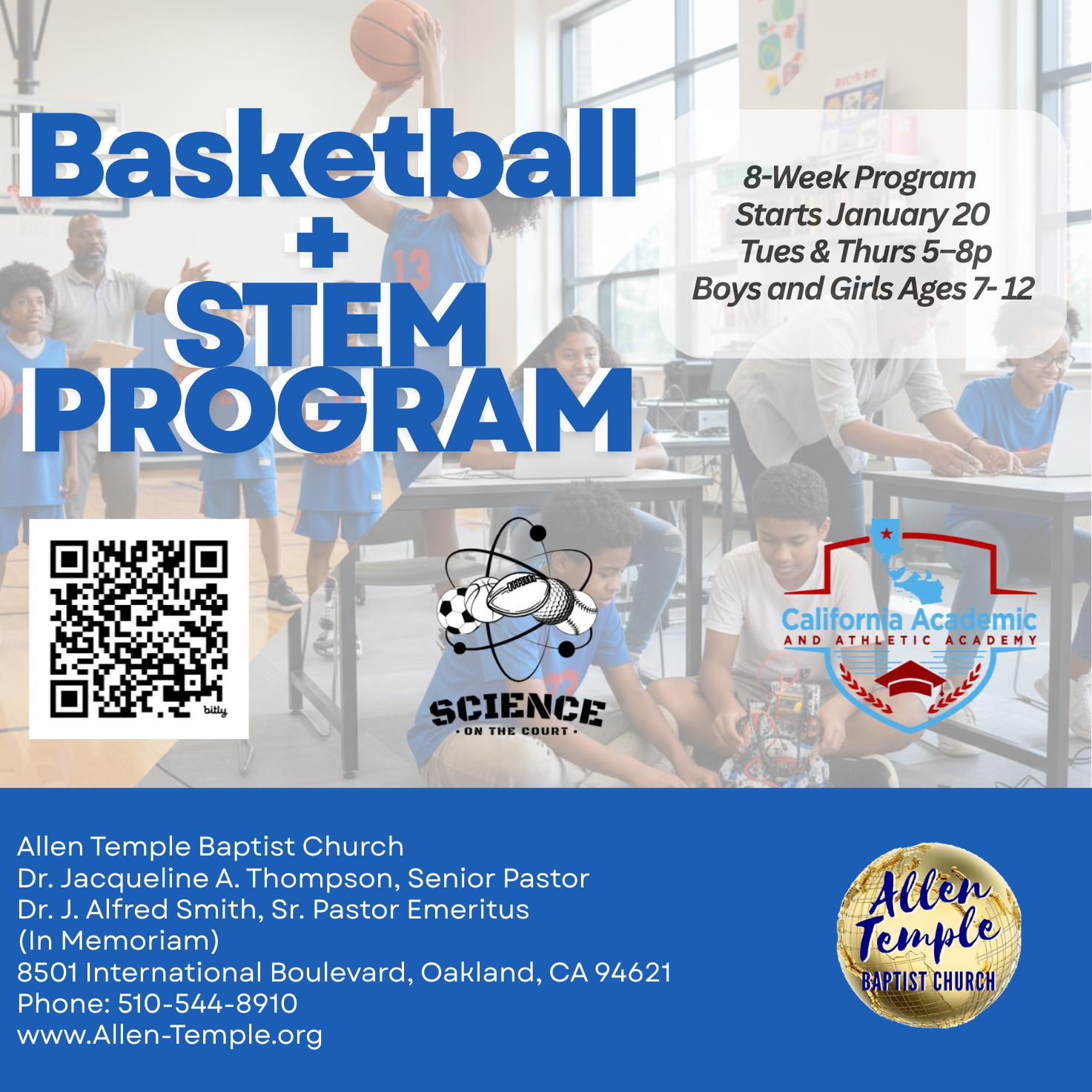 Basketball + STEM Training Program (Ages 7–12) at Allen Temple Baptist Church