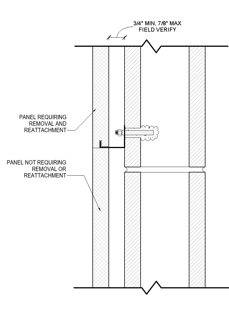 Marble Panel Lateral Reattachment