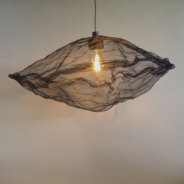 black screen mesh pendants | various sizes - lighting rental los angeles