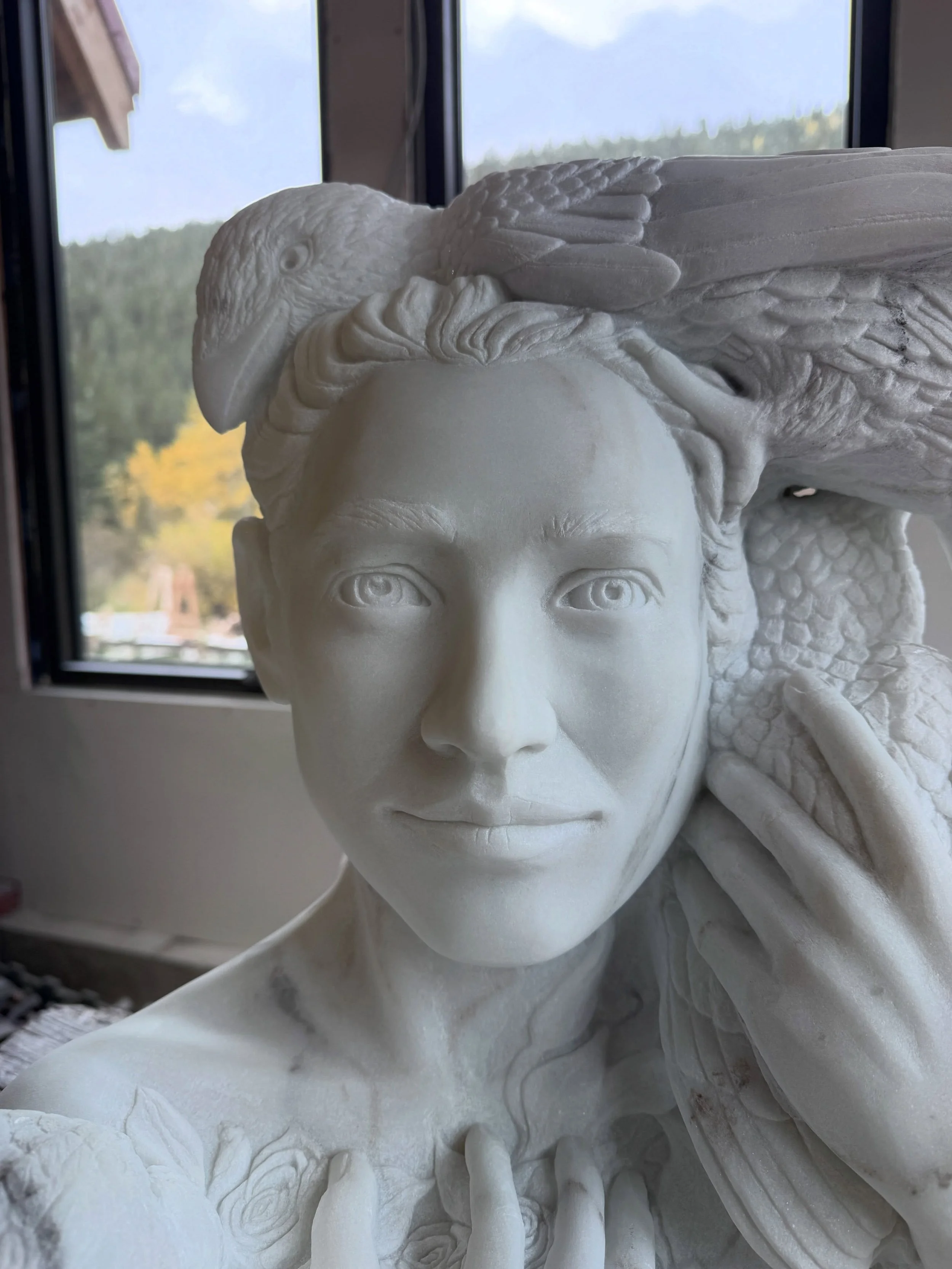Come see Athena at Peace (unfinished) on display in the Boulder public libraries Canyon gallery between now and December 1. Tomorrow, Wednesday is a grand opening celebration for the art show from 5 to 8. I&rsquo;d love to see you there! I&rsquo;d lo
