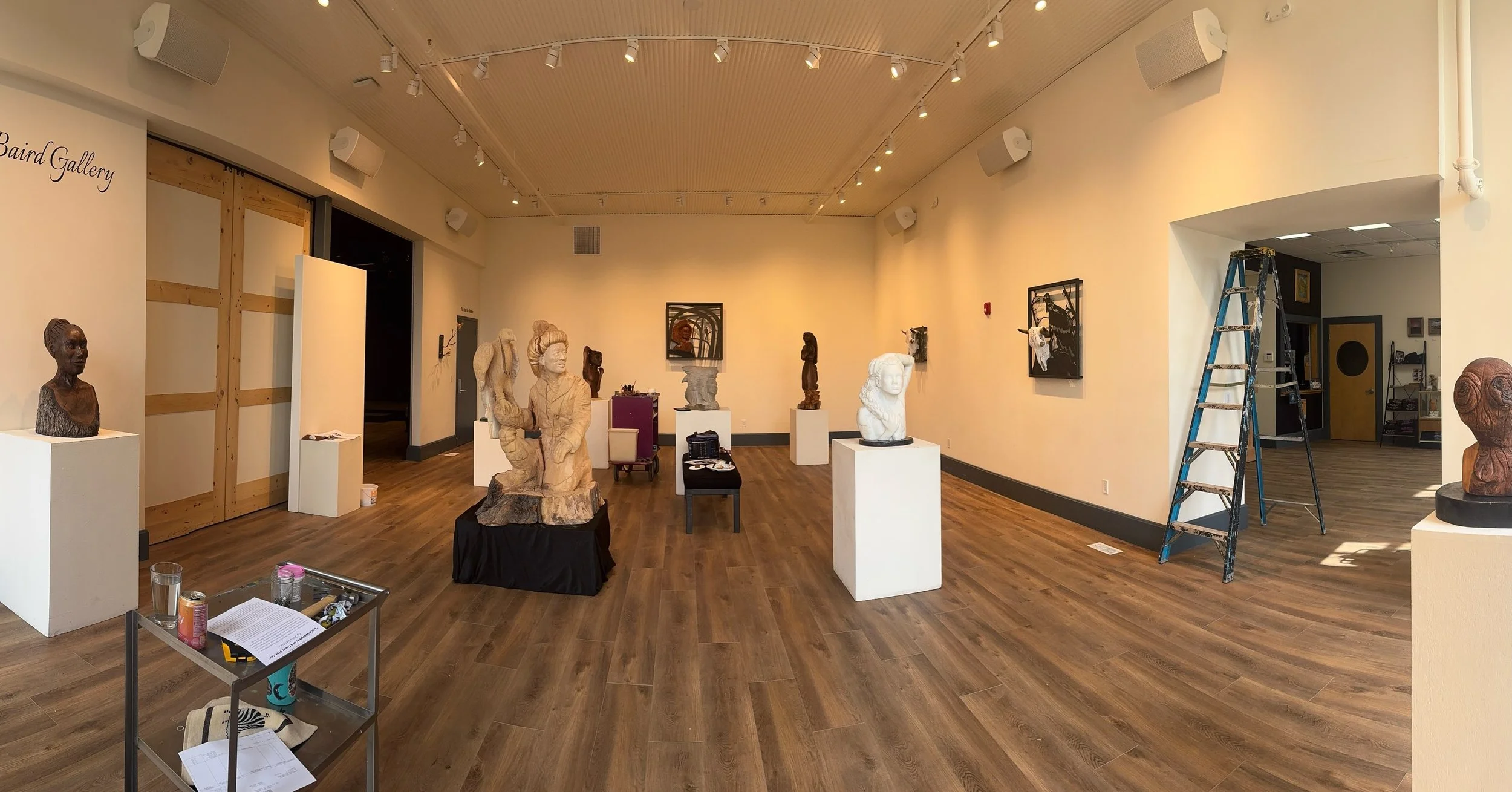 The show at the Gunnison Art Center has been set up! And now I&rsquo;ve picked a new stone for the Marble Marble symposium. We start carving today and I still don&rsquo;t have a clear idea of what I&rsquo;m going to make. Wish me luck everybody.
#bur