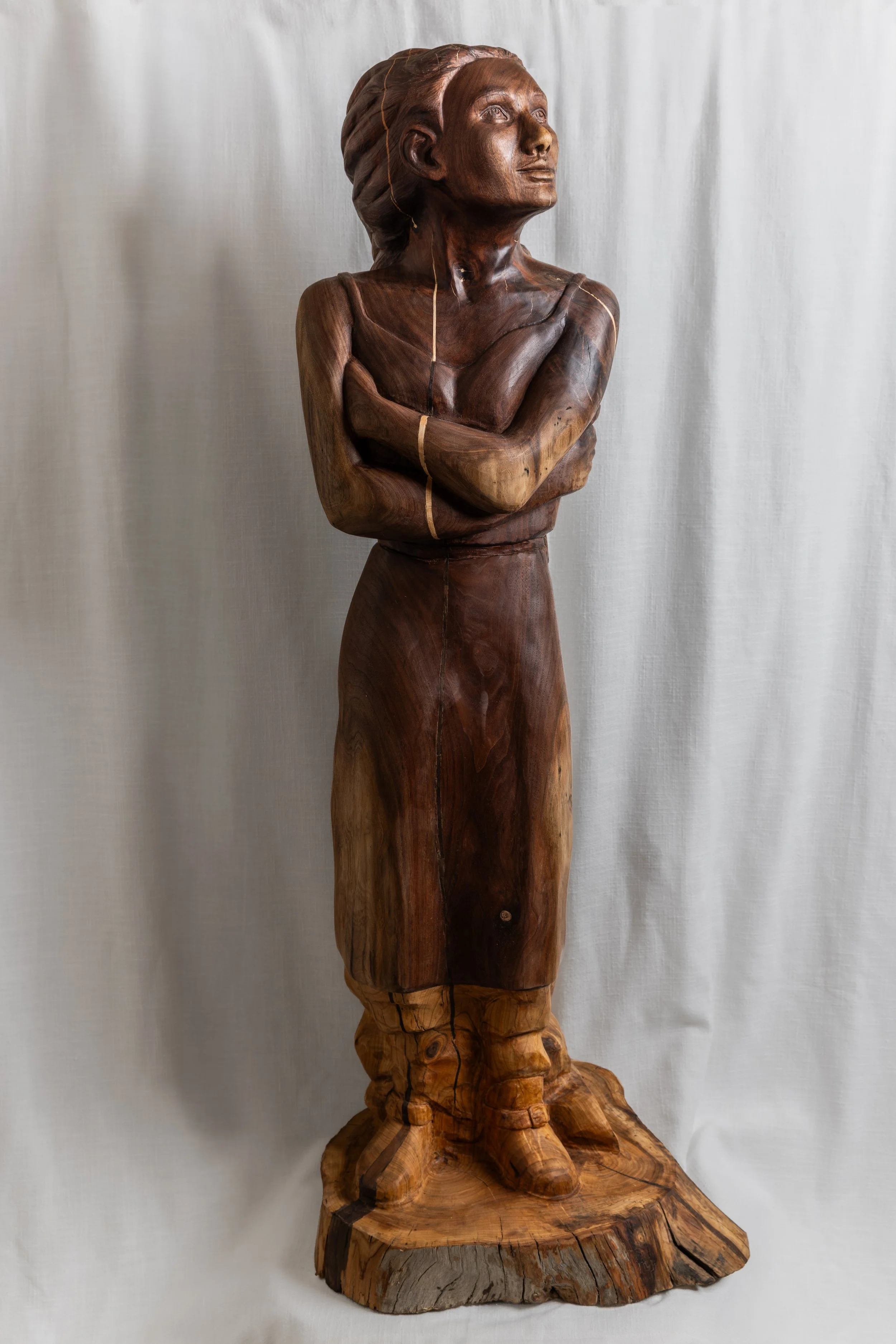 Walnut, Poplar and inlay