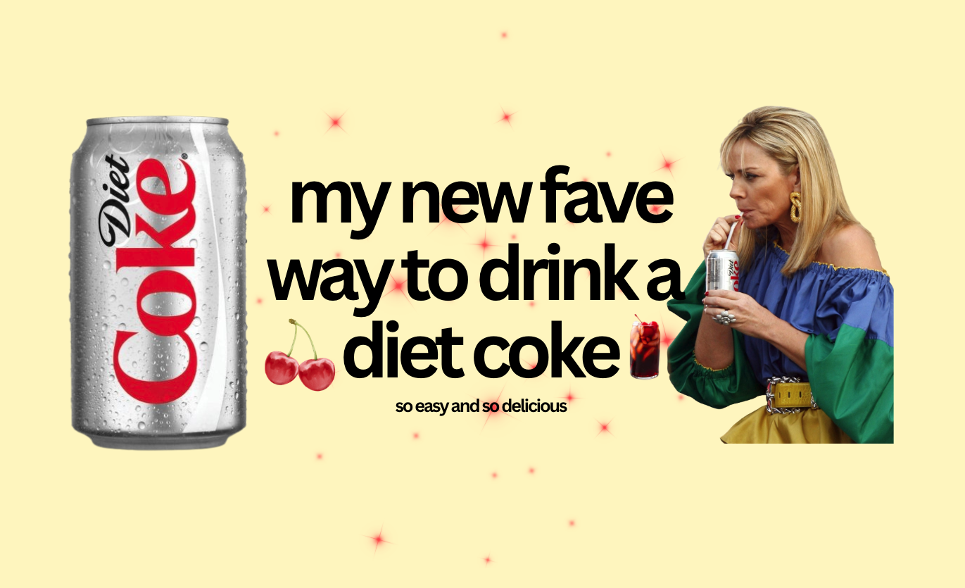 my fave twist on a diet coke 🍒