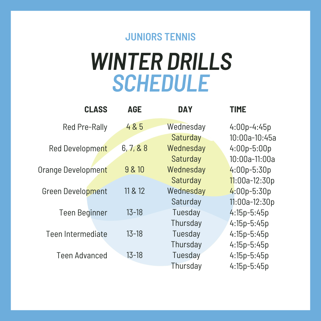 Junior Drill Schedule Broomfield Swim And Tennis Club junior-drill-schedule-broomfield-swim-and-tennis-club