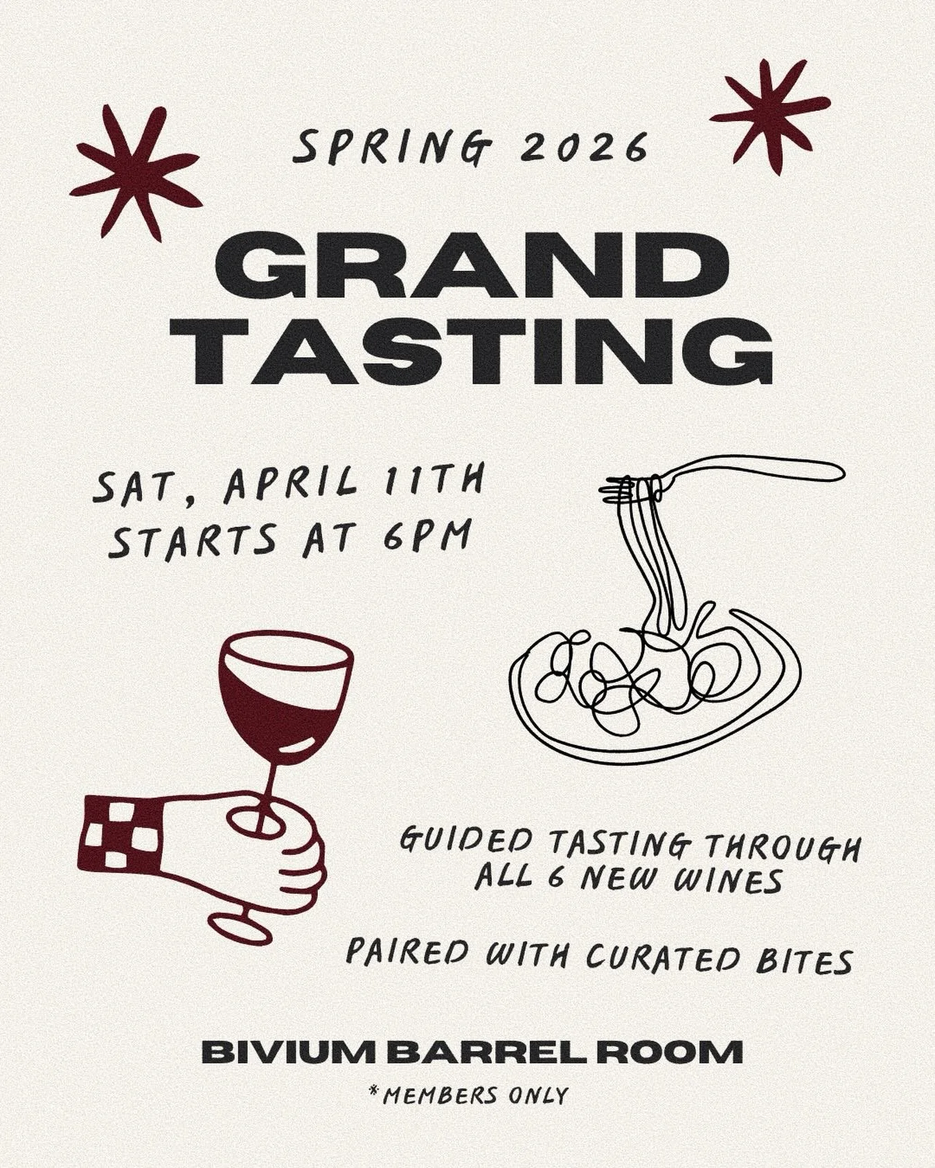 It&rsquo;s that time of year again 🙌🏻🍷

There&rsquo;s only a FEW more tickets left for our Members Only Spring 2026 Grand Tasting Party this Saturday! 

We&rsquo;ll be tasting through the entire new lineup (yep, all 6 wines!) and enjoying curated 