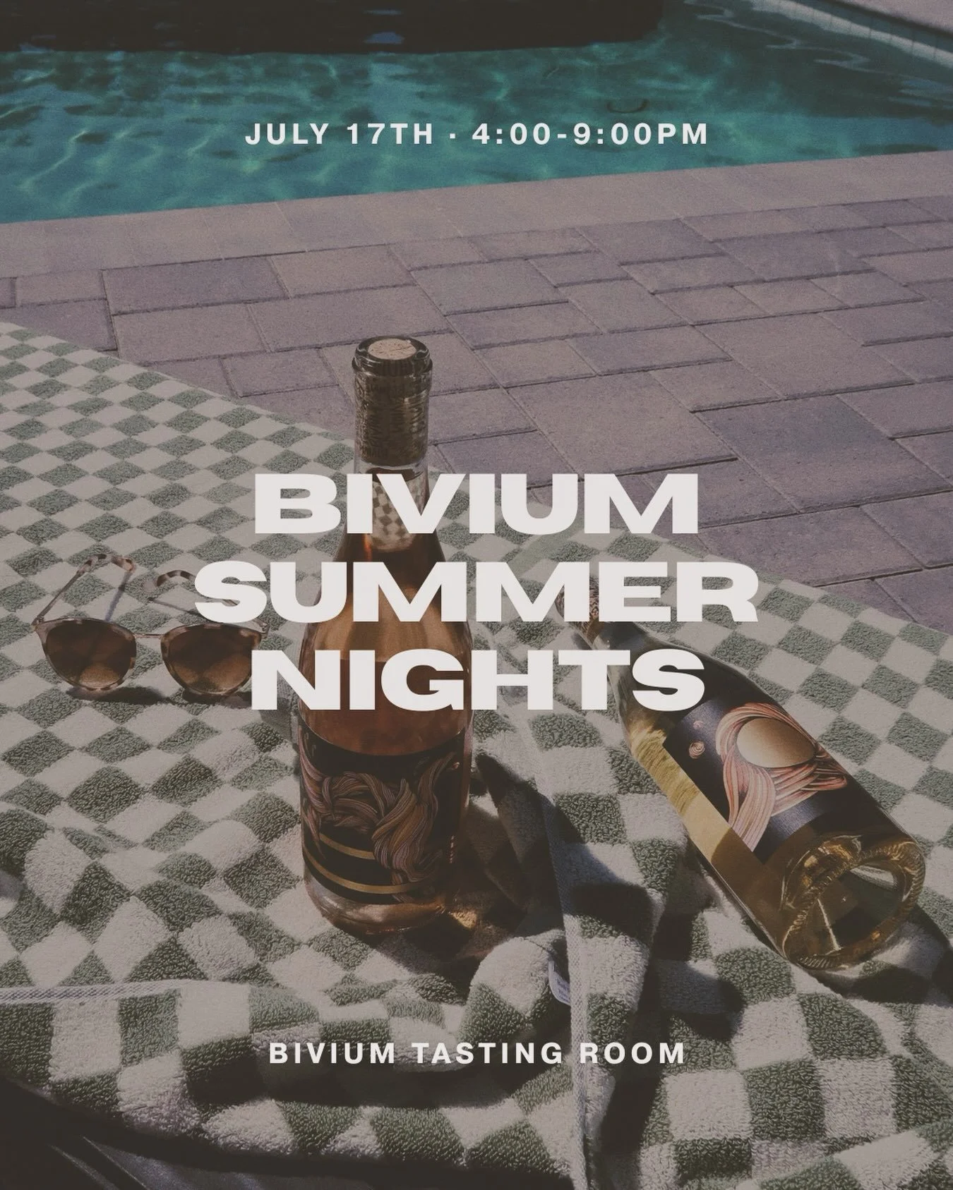 THIS FRIDAY - BIVIUM SUMMER NIGHTS ☀️🍷

Spend your Friday evening with us at the Bivium Tasting Room Friday, July 17th from 4:00-9:00pm!

Enjoy your favorite Bivium wines, smash burgers from @smashsabbath_scv , pastries from @bakesxjake , books from