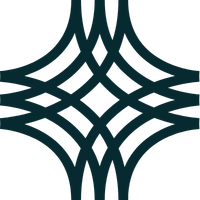 Abstract symmetrical geometric pattern with curved lines