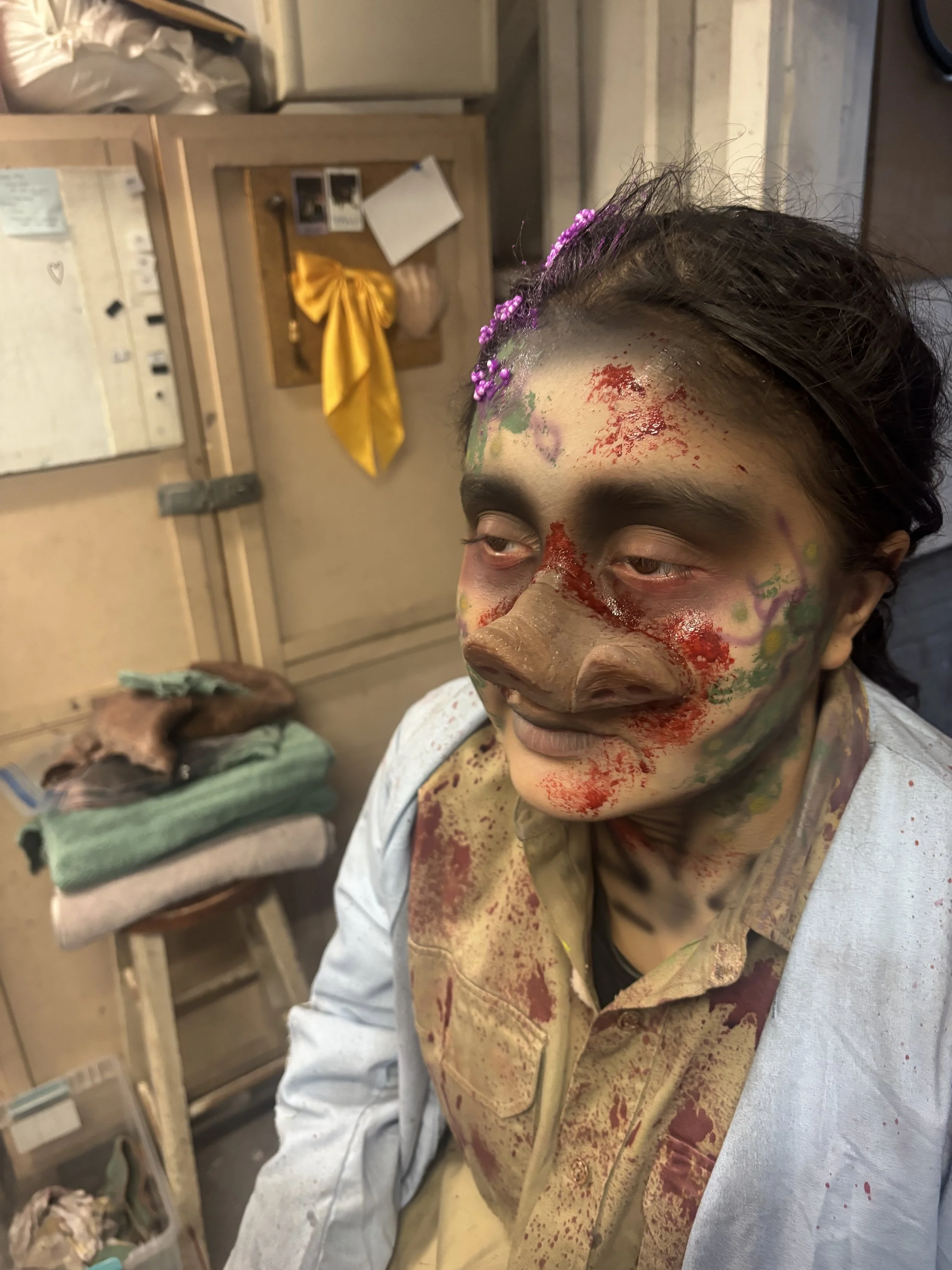 Our pig person named Tooth