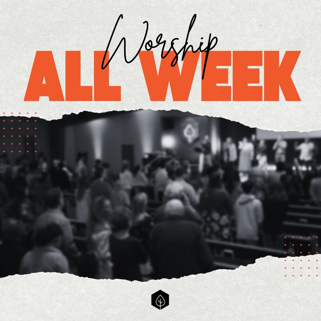 You don't have to wait till Sunday to Worship our God! WORSHIP ALL WEEK! Worship in your car, in your kitchen, outside, inside, at work, at the park! You can worship God all the time, and everywhere!