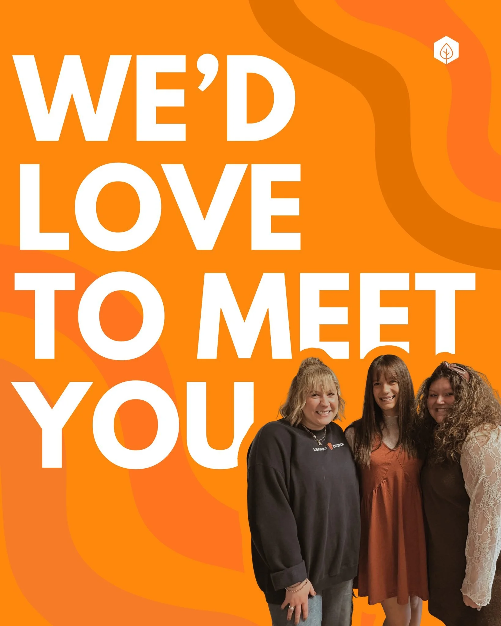 We'd love to meet you THIS SUNDAY at 10:45! 🙌 
p.s Don't forget to set your clocks back for Daylights Savings