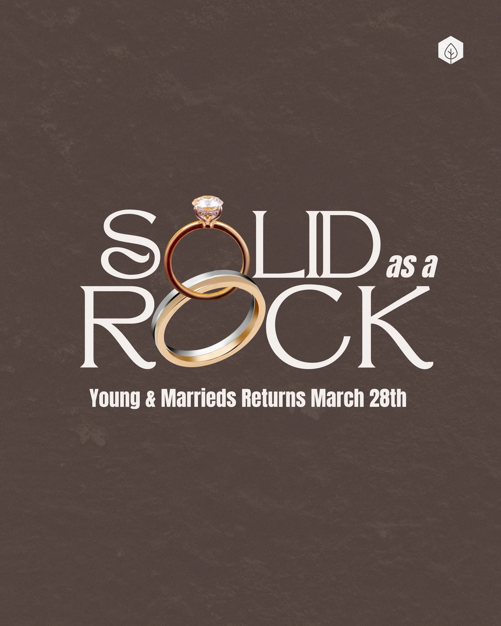 Young &amp; Married peeps! Mark your Calendars for March 28th for the kick-off of the Solid as a Rock ministry! Sign-up in the church center app today!