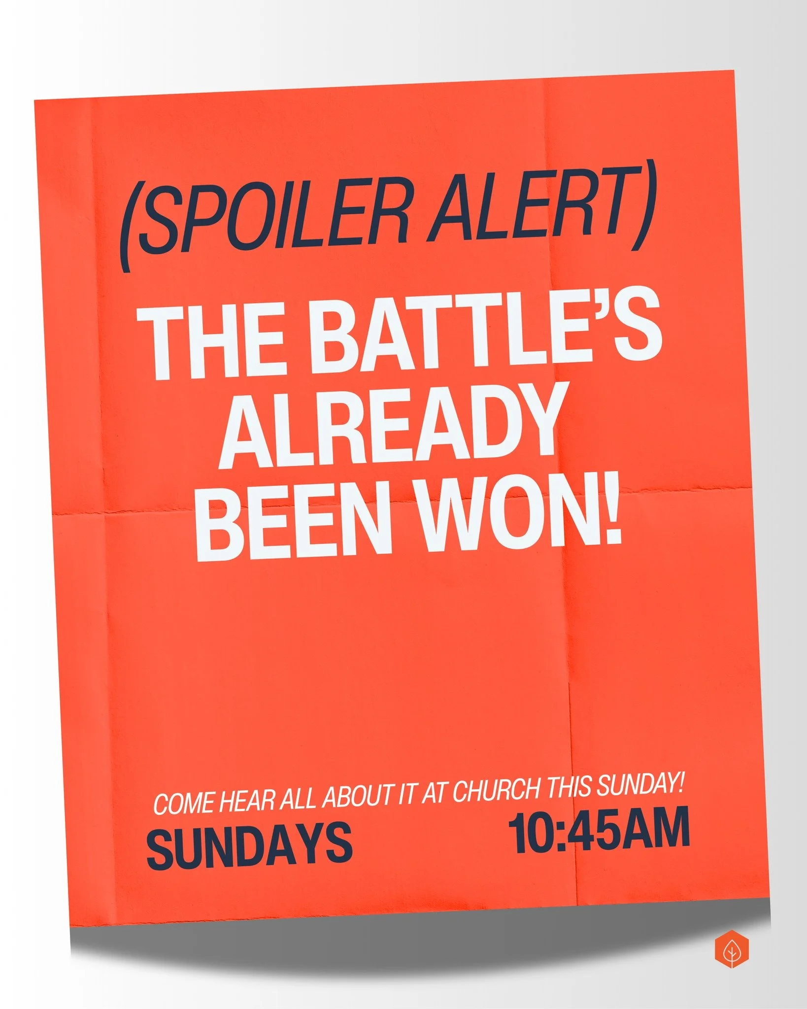 Spoiler alert: the enemy doesn&rsquo;t get the final say.
The cross wasn&rsquo;t a loss&hellip; it was the victory. 

Whatever battle you&rsquo;re walking through right now, there&rsquo;s hope because Jesus has already overcome. Come hear about our B