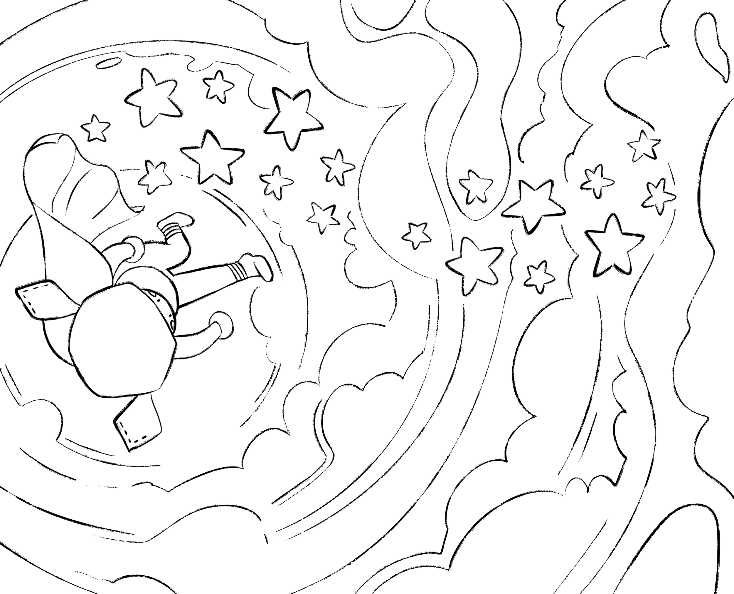 Bubby's Fall Coloring Page