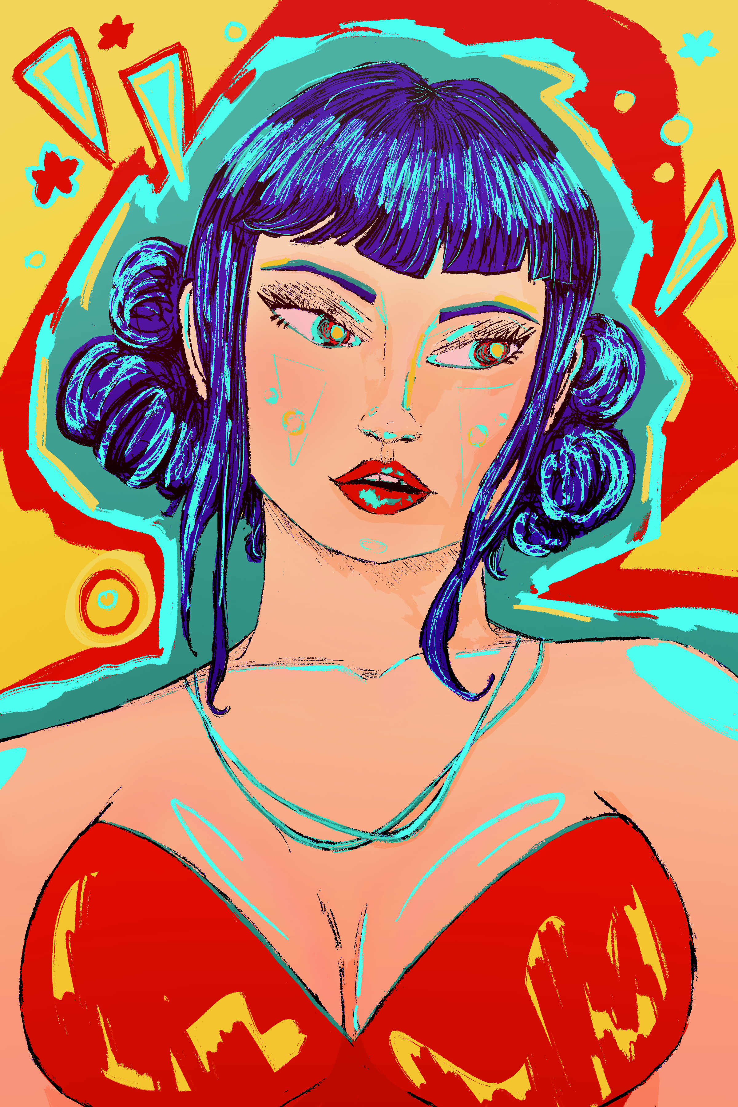 Huntrix Zoey Pop Art Print