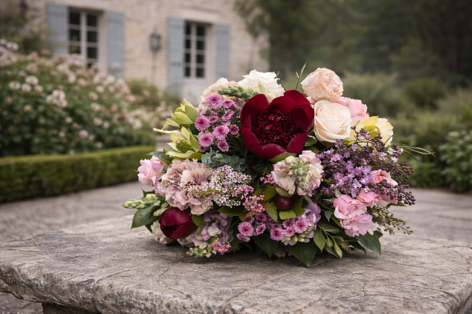A stunning bouquet of mixed flowers designed in studio at Botanic Fusion Florist and delivered to Havelock North, Hastings, Napier and sourrounding areas.