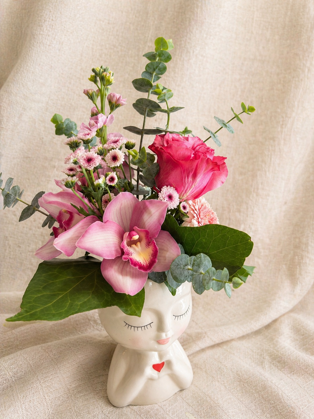 Mothers Day Vase Arrangement Sweet Heart.png