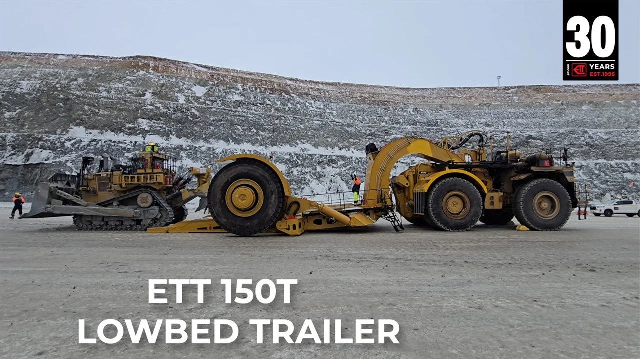 Compact Lowbed trailer from 40 to 420t - safe, quick, &amp; easy loading