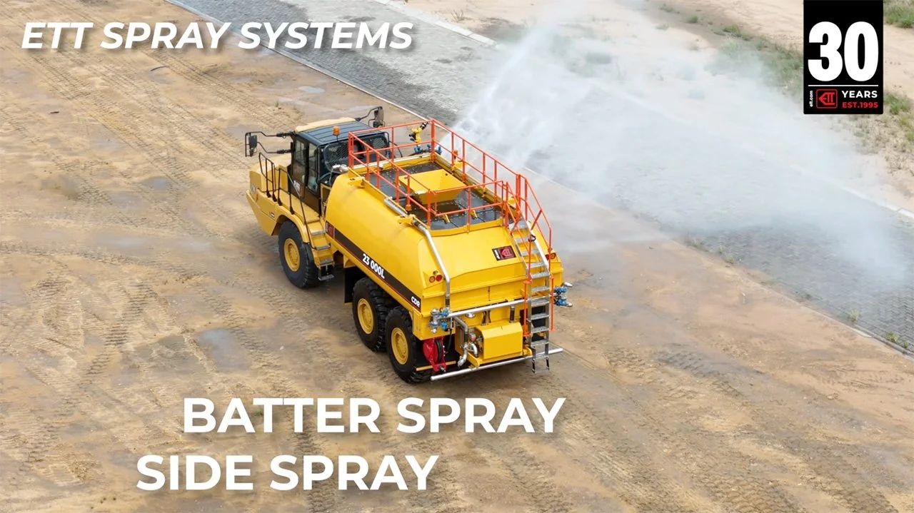 Optimised water delivery, maximum dust control