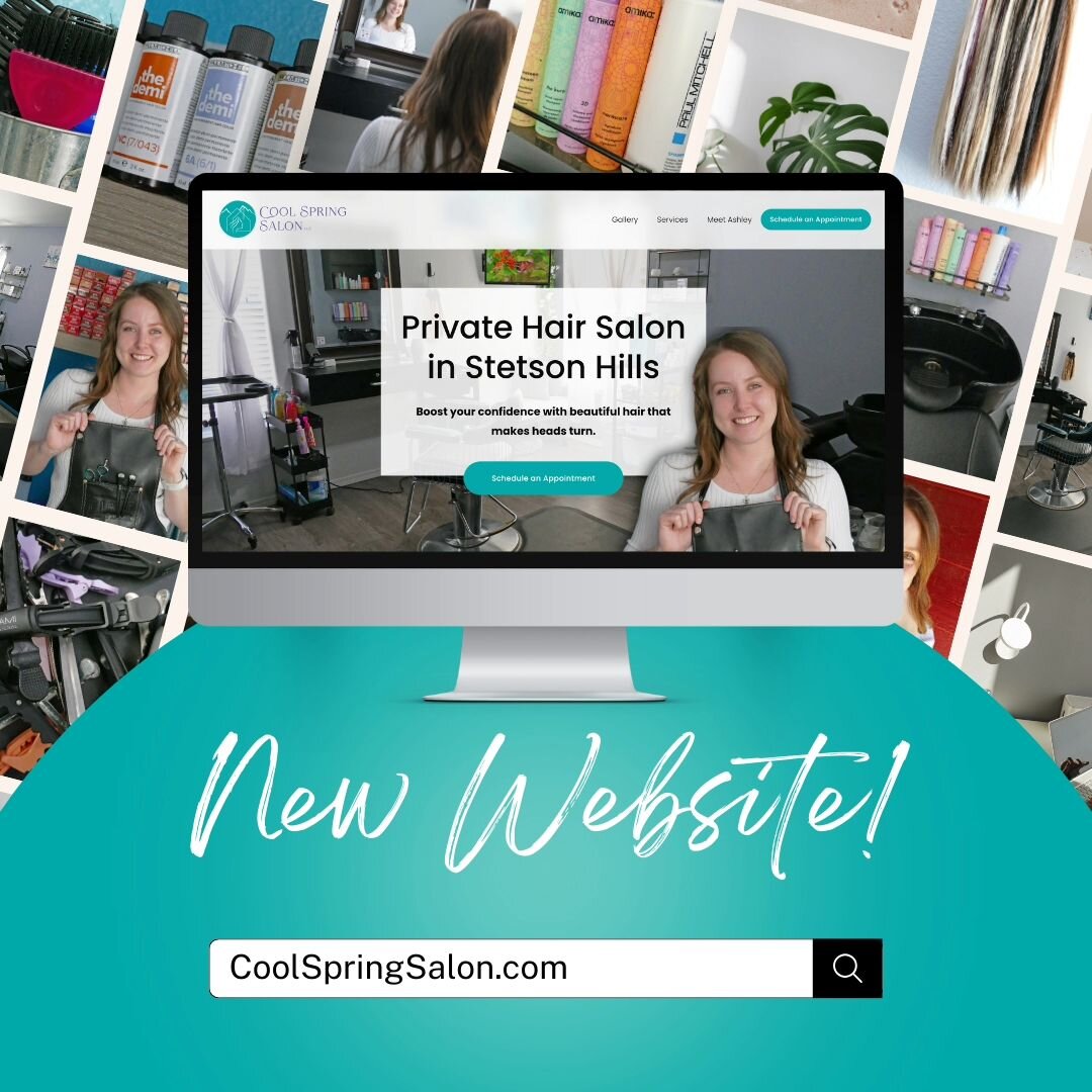 🎉✨ NEW WEBSITE REVEAL! ✨🎉
Im am delighted to unveil the stunning new online home for Cool Spring Salon LLC ! 💇&zwj;♀️💻

All Thanks to Holy Flamingo Design for doing a outstanding job designing and creating the perfect website for me! She's profes