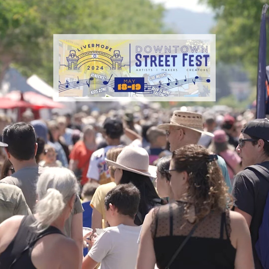 Get ready for one of the East Bay's longest-running celebrations featuring wine, craft brews, arts, dining, and hometown charm!⁠
⁠
@livermoredowntown Street Fest will be held on May 18th and 19th, 2024. 🎉⁠
⁠
Mark your calendars and join the fun! See