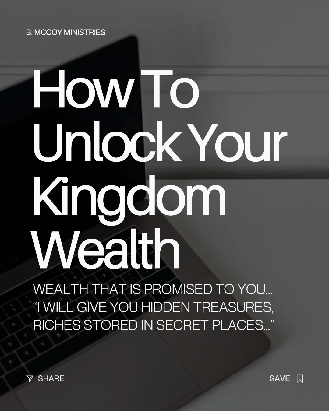 You don&rsquo;t need another event. You need a divine unlocking. 🗝️⁠
⁠
There are treasures Heaven has assigned to your name &mdash; wisdom, wealth, and strategy hidden in secret places (Isaiah 45:3).⁠

But they don&rsquo;t show up by accident&hellip