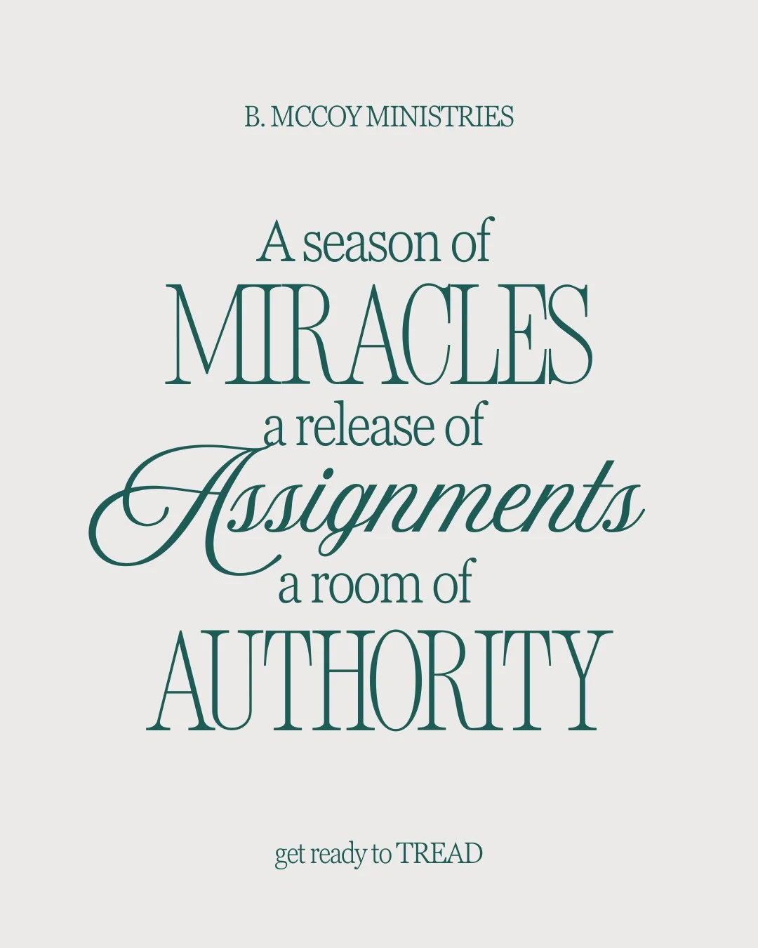 Day 2 at TREAD.⁠
⁠
And we are witnessing it.⁠
⁠
New assignments being named.⁠
Authority being activated &mdash; not just preached about.⁠
⁠
There is a weight in this room.⁠
A clarity.⁠
A commissioning.⁠
⁠
This is more than a gathering.⁠
It&rsquo;s a 