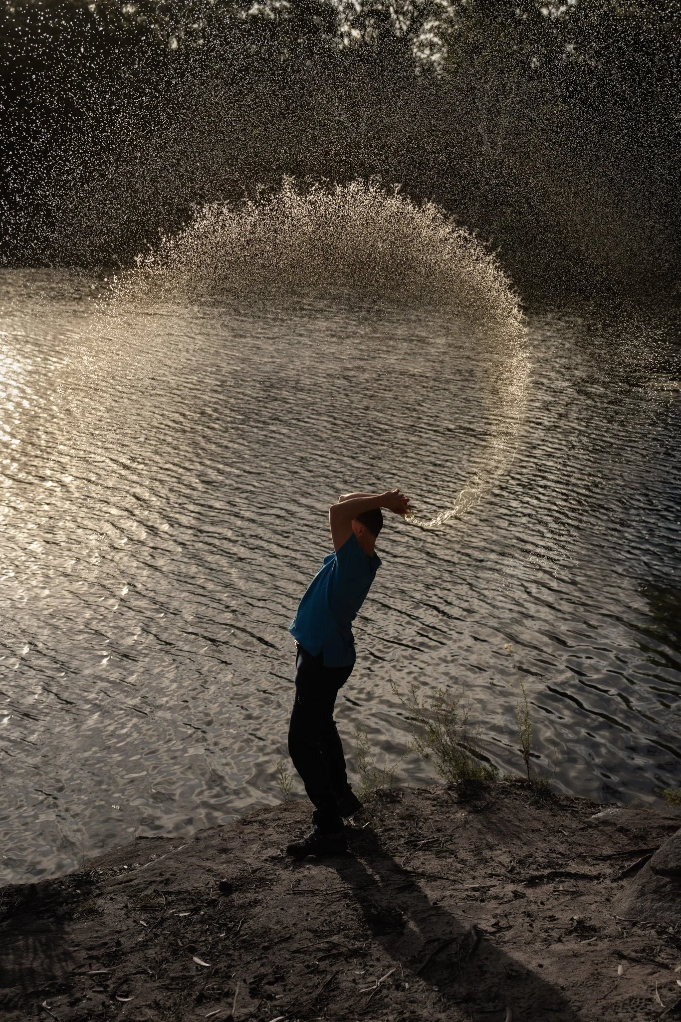 Your impact showing the great joy that is to come to others in the present. Like thousands of water droplets catching the light.