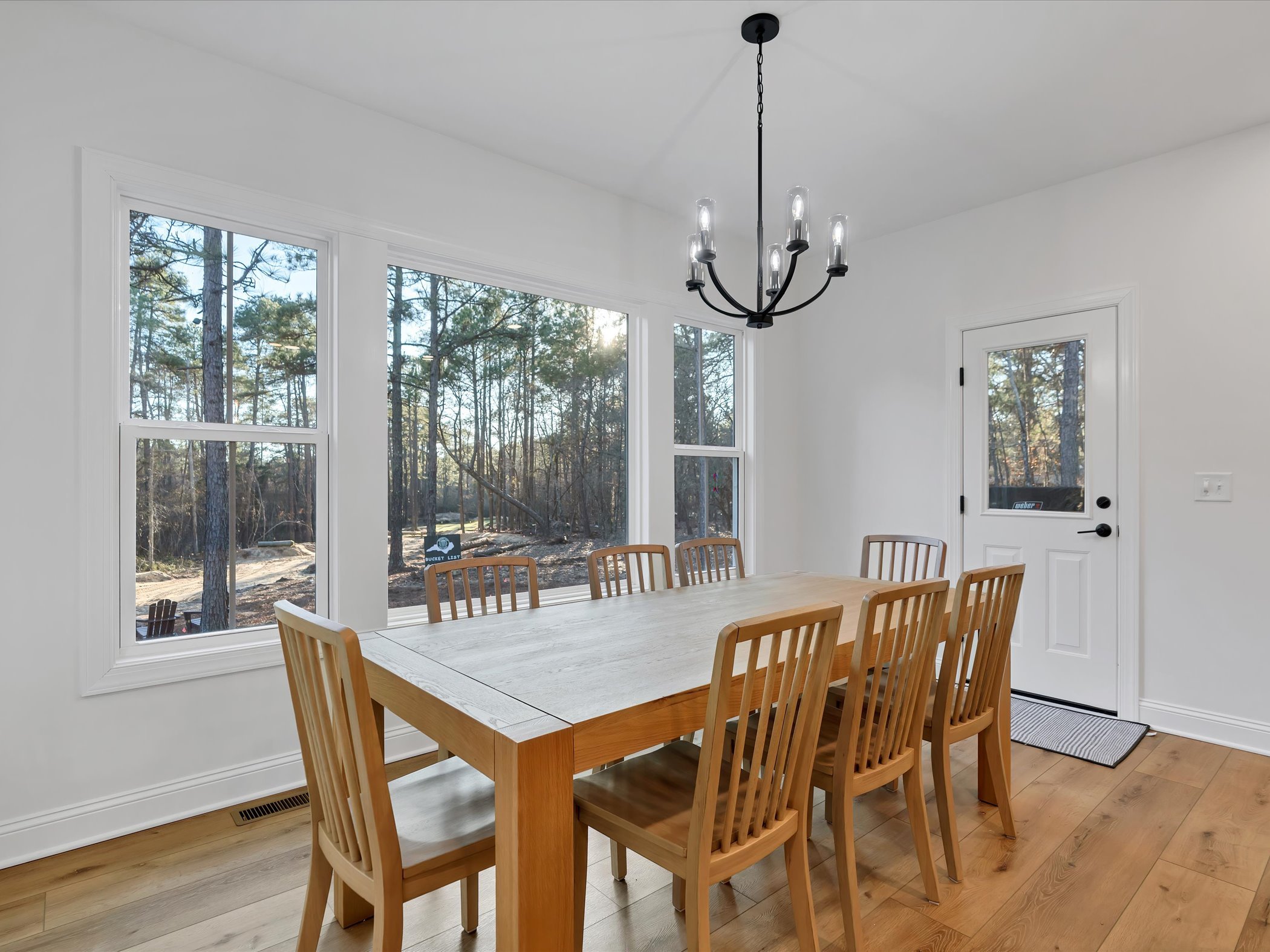 Dining room with view of the green