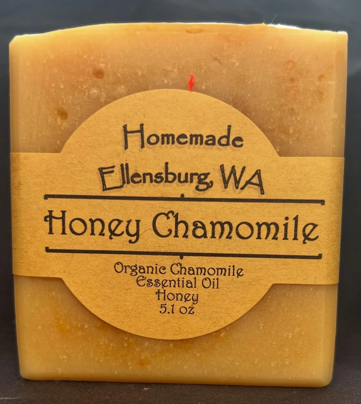 Organic Honey Chamomile soap. Extra large bar, calming and soothing. Your skin will love it! Made with organic honey and chamomile essential oil. Available at Sunphasesoap.com