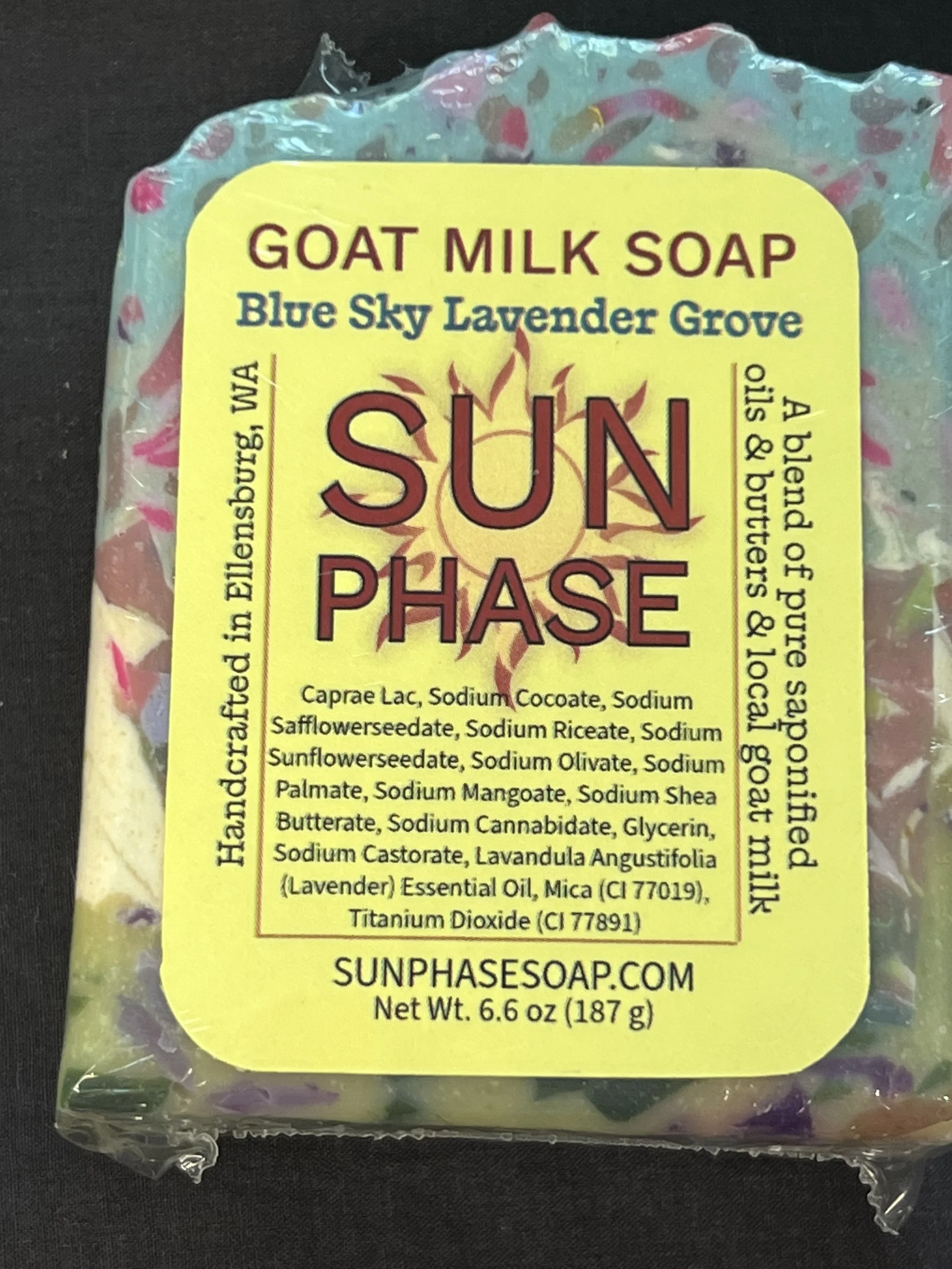 Moisturizing goat milk lavender soap made with natural oils and butters. A gentle, handmade bar perfect for dry or sensitive skin.
