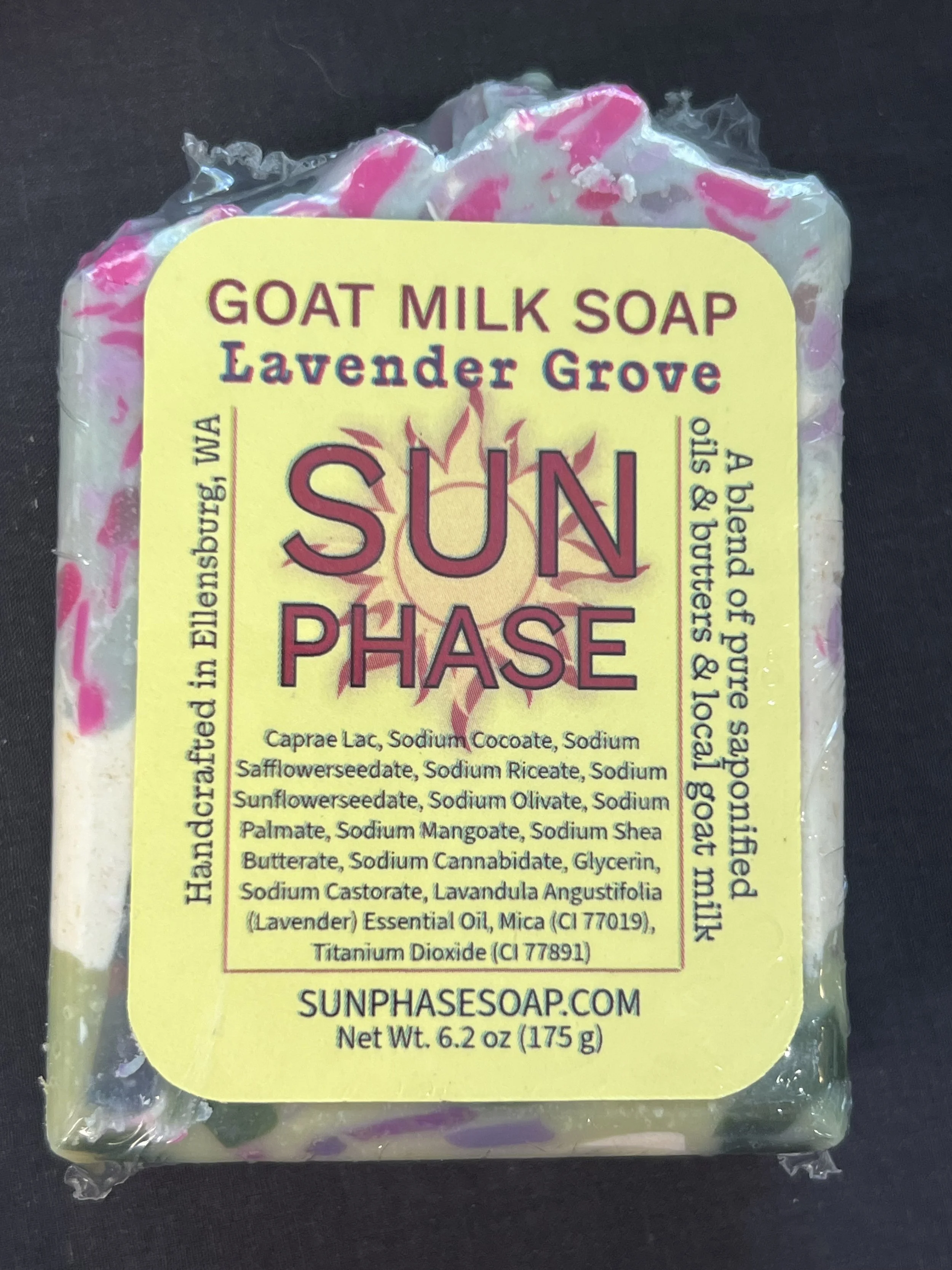 Moisturizing goat milk lavender soap made with natural oils and butters. A gentle, handmade bar perfect for dry or sensitive skin.