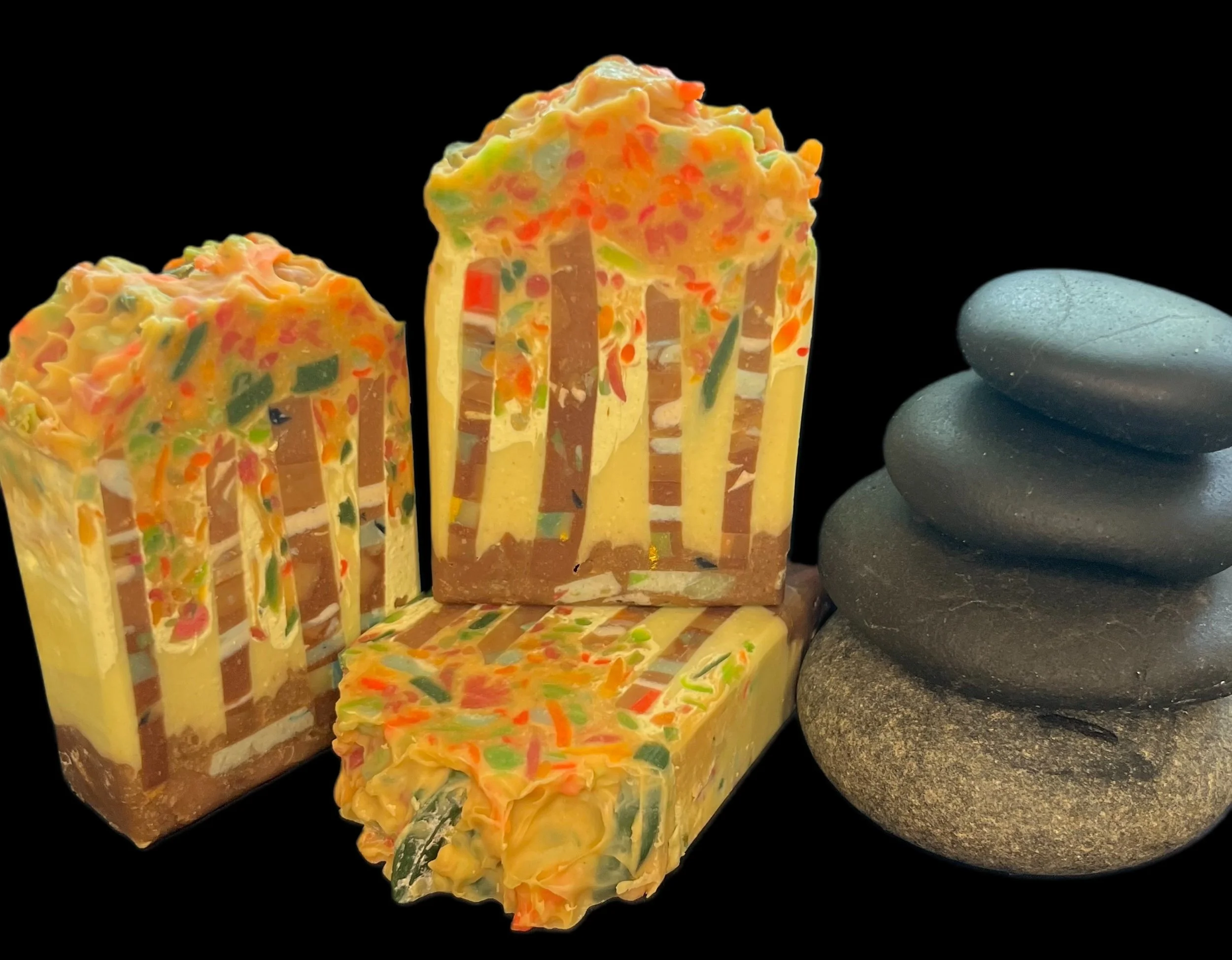 Goat milk soap with a smoky, spicy blend of cinnamon, clove, cardamom, nutmeg, fir, and cassia. A cozy fall bar made with rich, moisturizing oils.