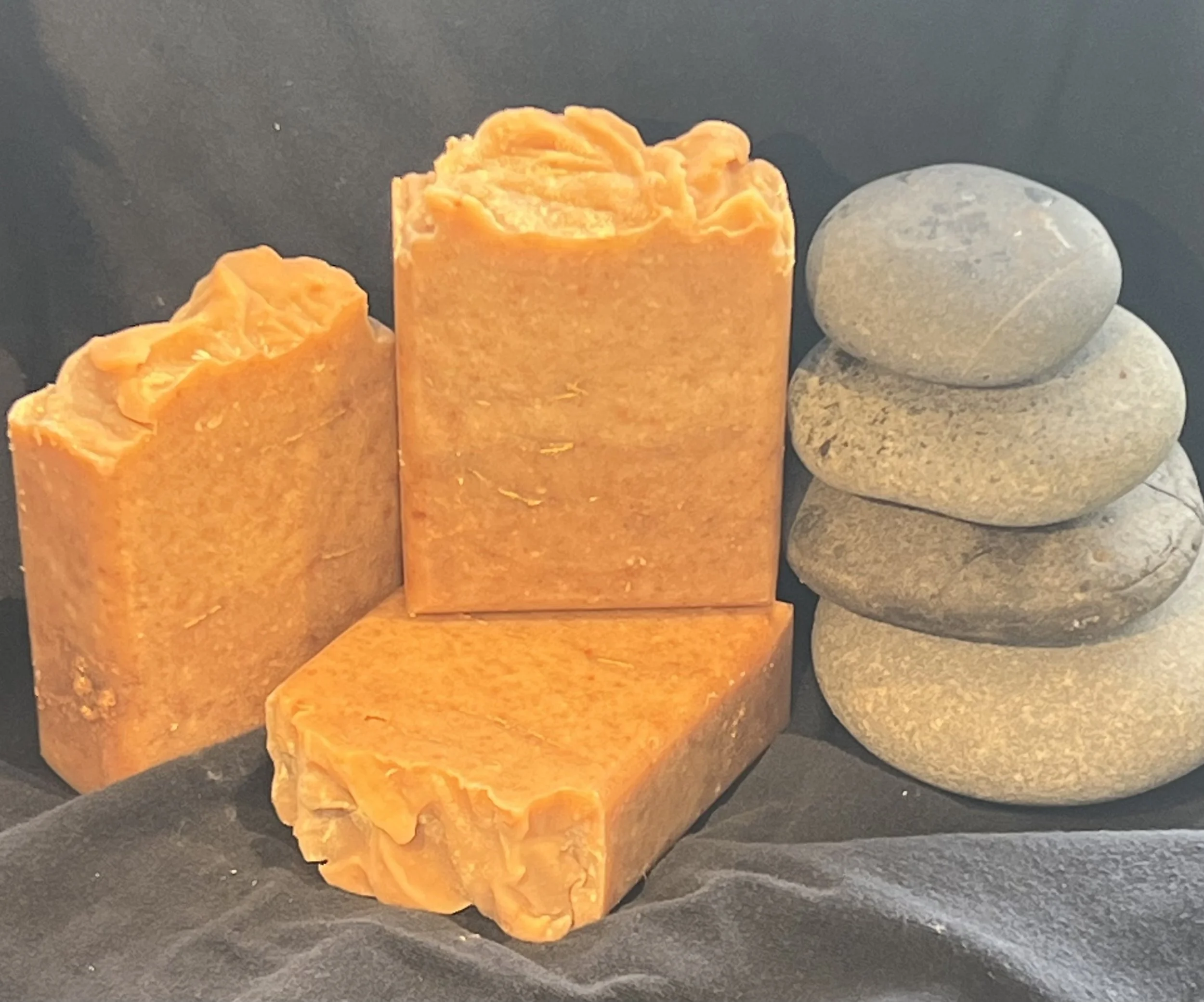 Unscented Persimmon Goat Milk Soap with Paprika