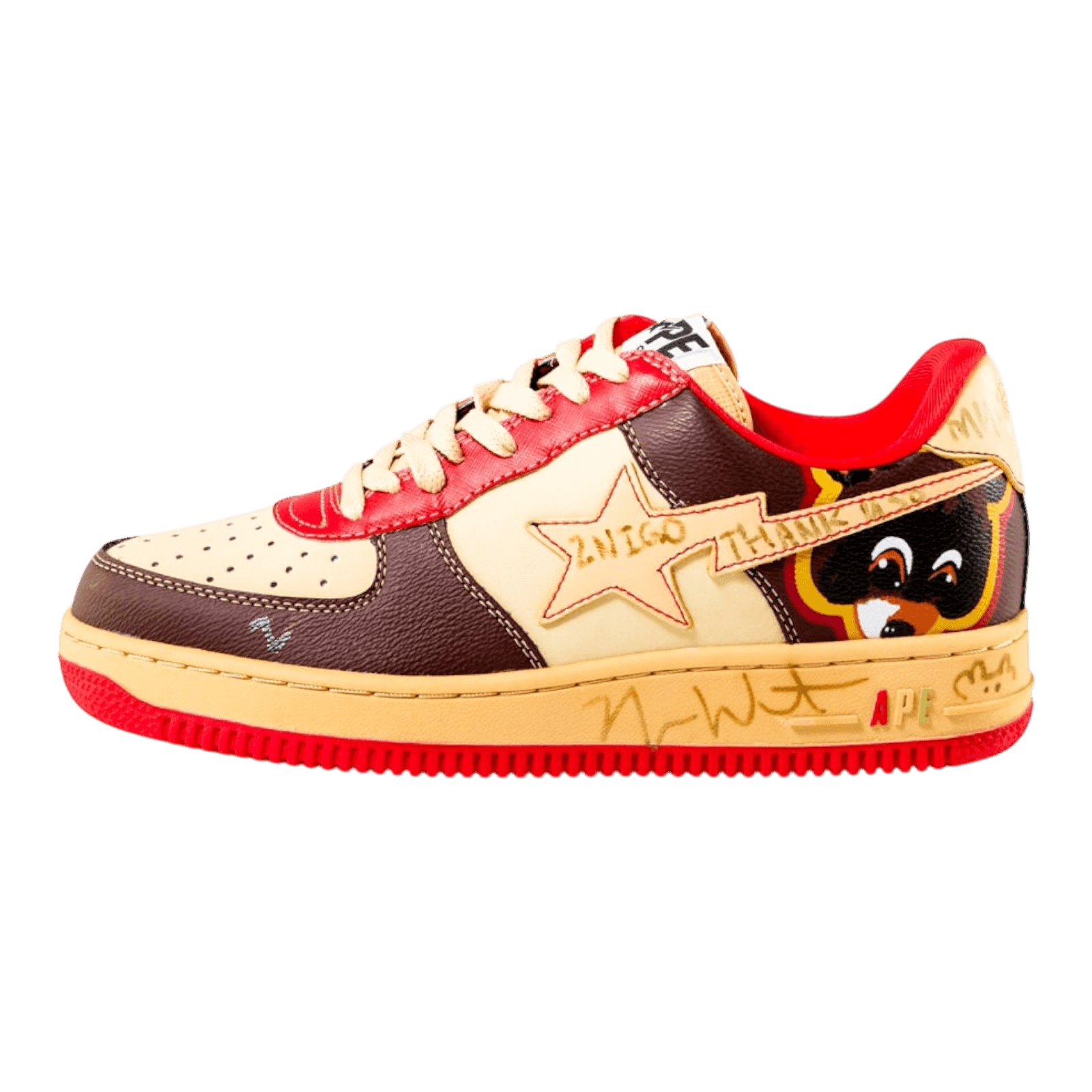 NIGO/JOOPITER auction (signed pair, close‑up)